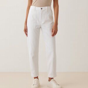 Aritzia Denim Forum Joni Utility Jeans Women’s Size 31 White High Rise 29L